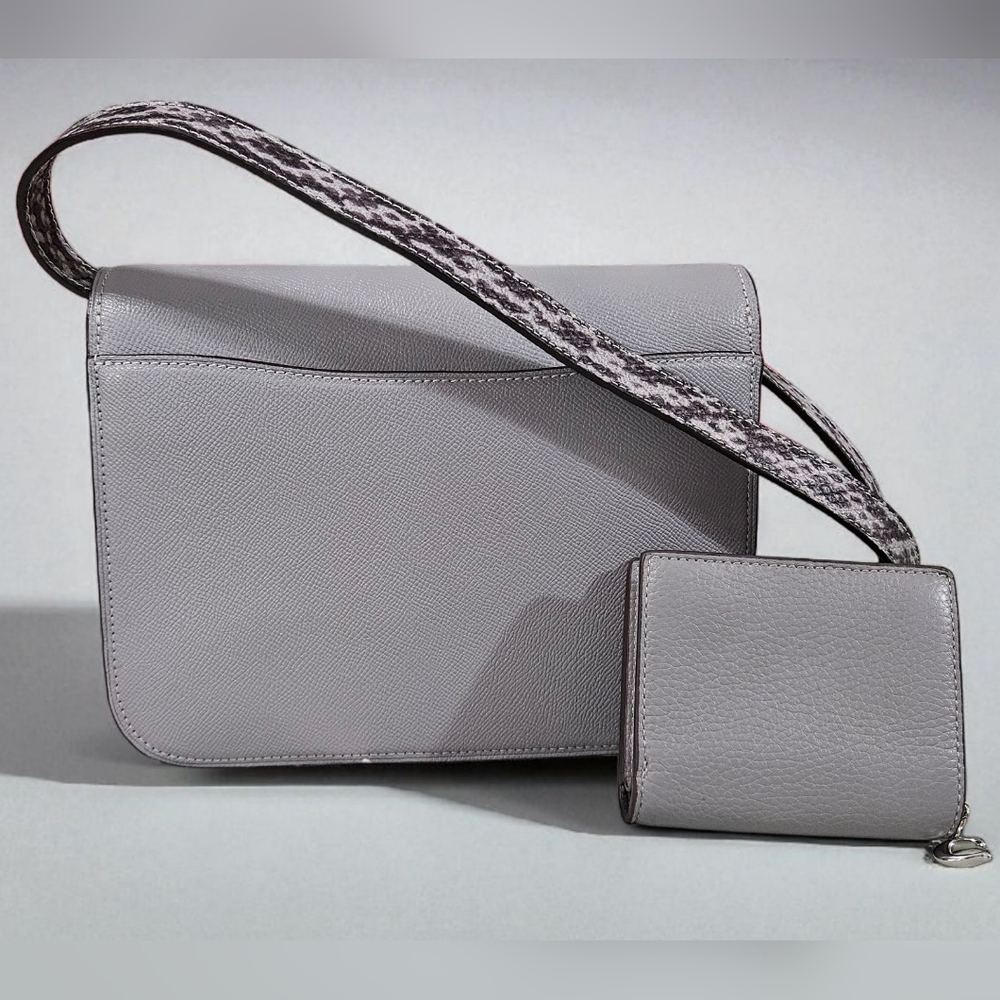 Coach Brynn 2021 NWOTs Gray Crossbody Bag and Wallet Set - Picture 4 of 14